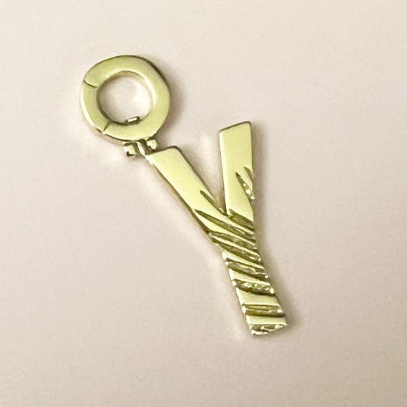 Gorjana Parker 18K Gold Plated Charm Initial Y - Picture 9 of 9